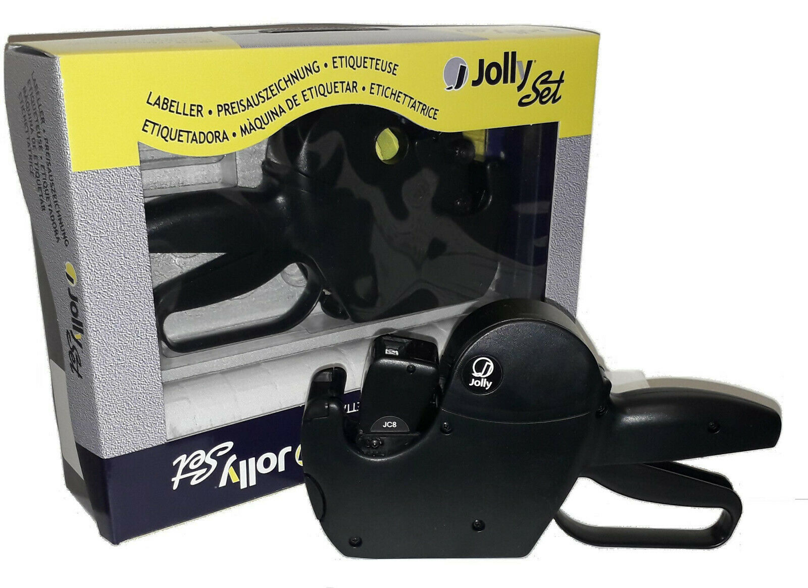 Prezzatrice Jolly JC8 - Kit completo di tamponi ed etichette